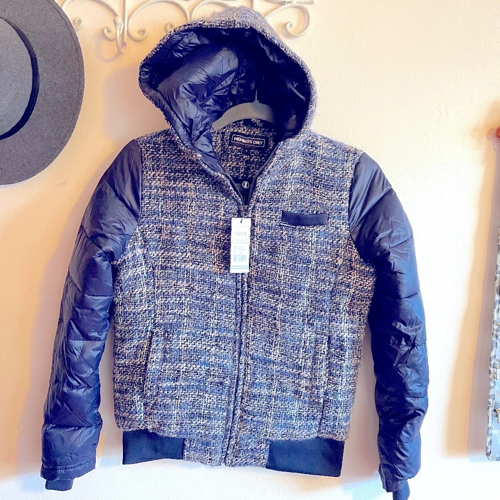 NWT Members Only Mixed Wool Jacket